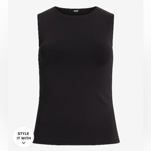 Express Body Contour high compression matte crew neck tank